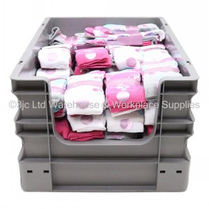 Heavy Duty Stacking Euro Box 60cm 55 Litre Open Front